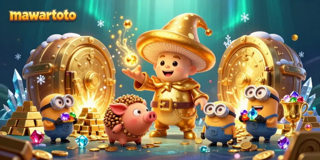 Mawartoto offers golden treasures in a vibrant casino scene, showcasing winning opportunities for players.