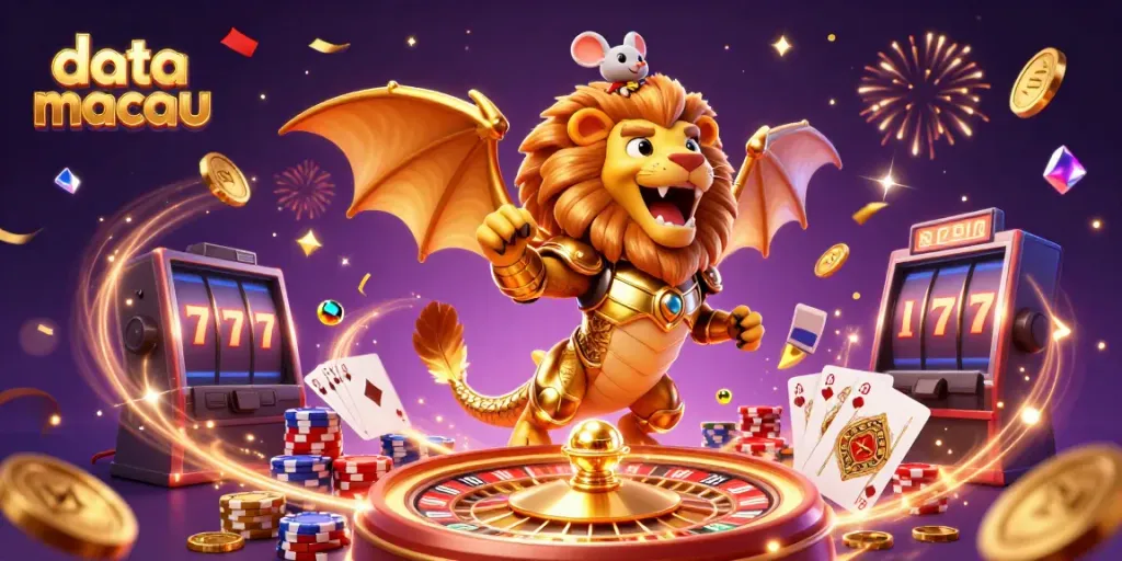 Discover winning strategies and odds through the latest data macau results in a vibrant casino illustration.