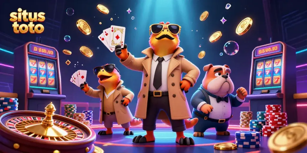 Rasakan thrill situs toto dengan akses mudah dan visual menarik dari ilustrasi kasino.